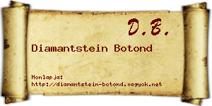 Diamantstein Botond névjegykártya